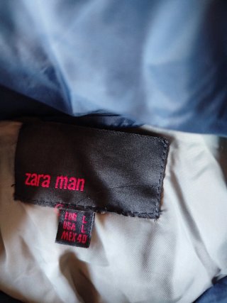 Chaqueta Zara 3/4 Talla L Azul Marino