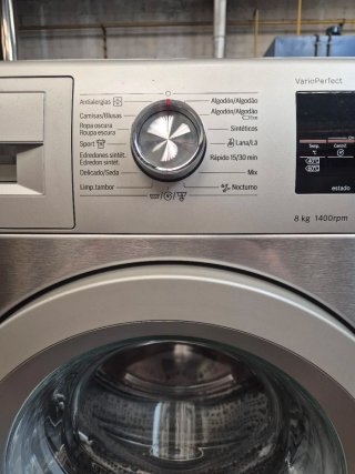 Lavadora Bosch Serie 6 Gris 8Kg