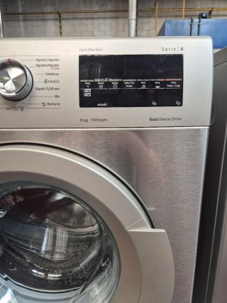 Lavadora Bosch Serie 6 Gris 8Kg
