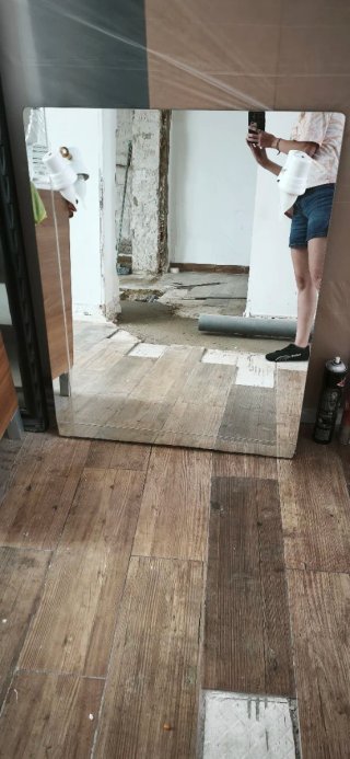 Mueble de baño madera y metal