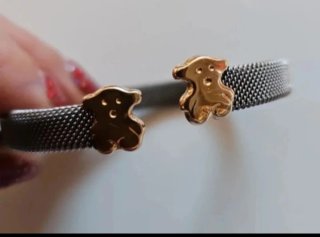 Pulsera Tous Oso Oro y Acero