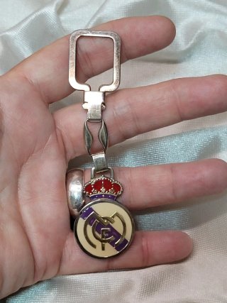 Llavero Real Madrid Plata Esmaltada