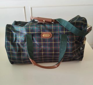 Bolsa de viaje Delsey cuadros verde