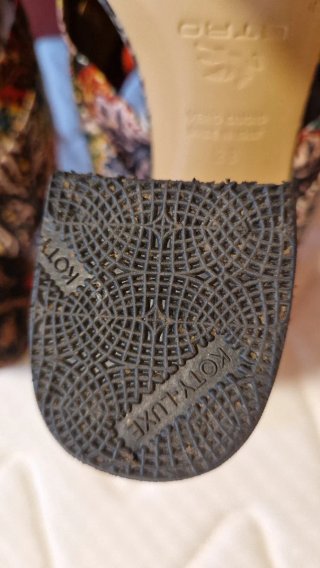 Sandalias Etro Cuero y Satén Multicolor