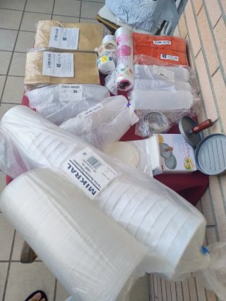 Lote consumibles hostelería variado.