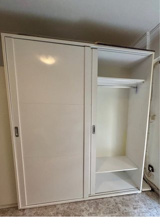 Armario blanco puertas correderas