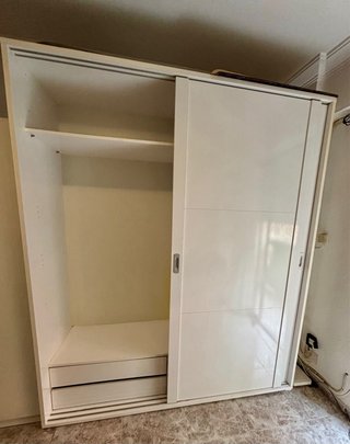 Armario blanco puertas correderas