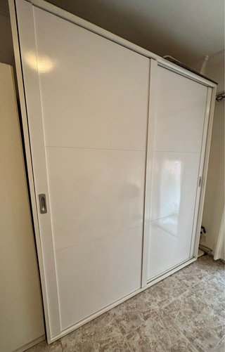 Armario blanco puertas correderas