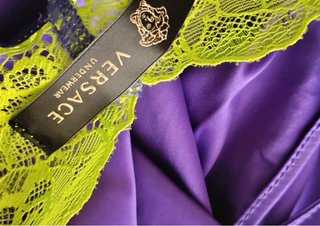 Vestido Lencero Morado y Verde