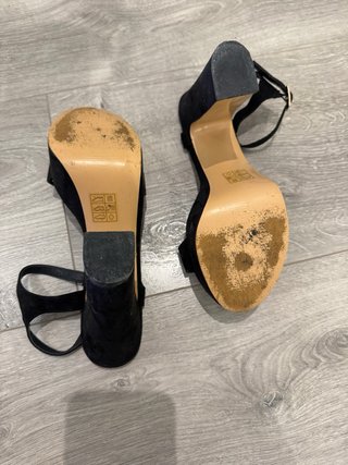 Sandalias Mari Paz Tacón Plataforma Negras