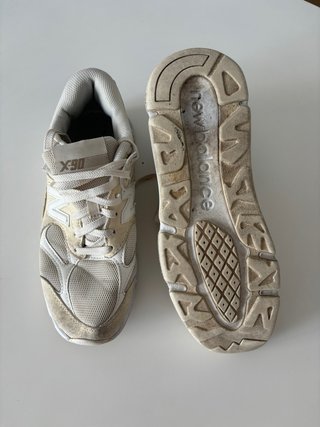 New Balance X-90 Talla 41.5 Beige/Blanco