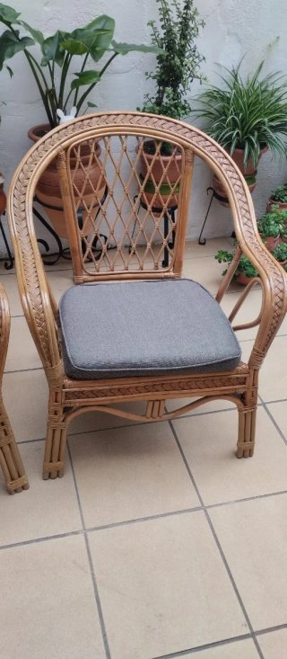 2 Sillones de Mimbre Rattan