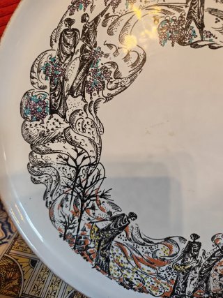 Coppia piatti ceramica Enzo Babini anni 70/80