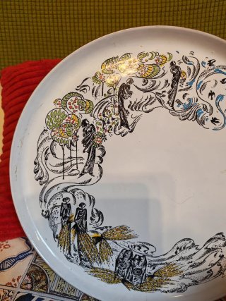 Coppia piatti ceramica Enzo Babini anni 70/80