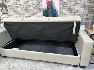 Sofá cama beige tela