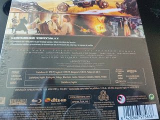 Star Wars: La Amenaza Fantasma. Steelbook. Blu-ray