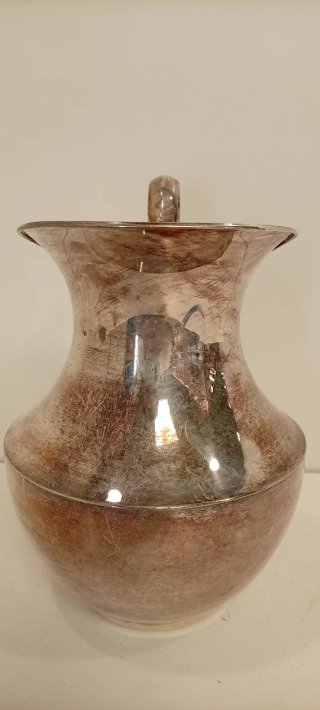 JARRA DE ALPACA BAÑADA EN PLATA
