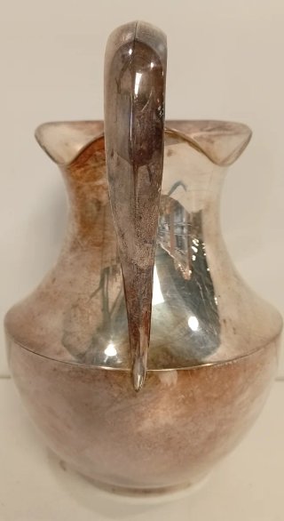 JARRA DE ALPACA BAÑADA EN PLATA