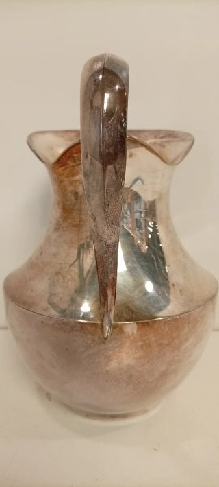 JARRA DE ALPACA BAÑADA EN PLATA