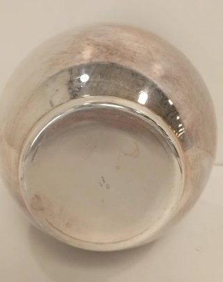 JARRA DE ALPACA BAÑADA EN PLATA