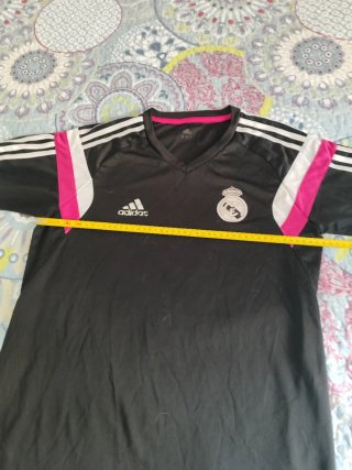 Camiseta Real Madrid Adidas Negra y rosa