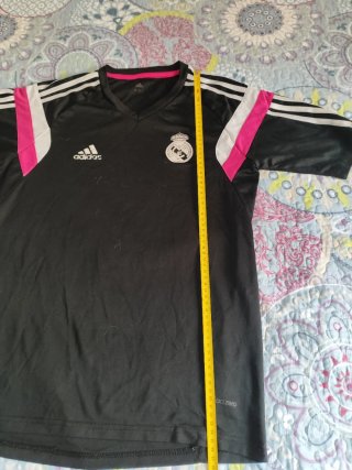 Camiseta Real Madrid Adidas Negra y rosa