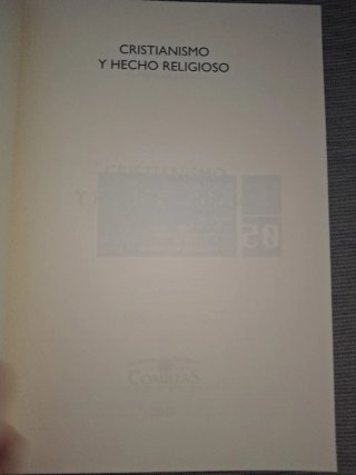 Cristianismo y hecho religioso Nuevo