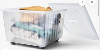 Caja almacenaje IKEA VESSLA con ruedas