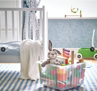 Caja almacenaje IKEA VESSLA con ruedas