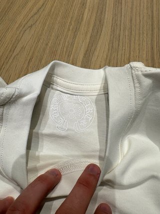 Maglietta Chrome Hearts Bianca Manica Lunga