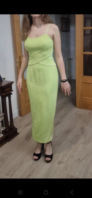 Vestido verde Pronovias talla 40