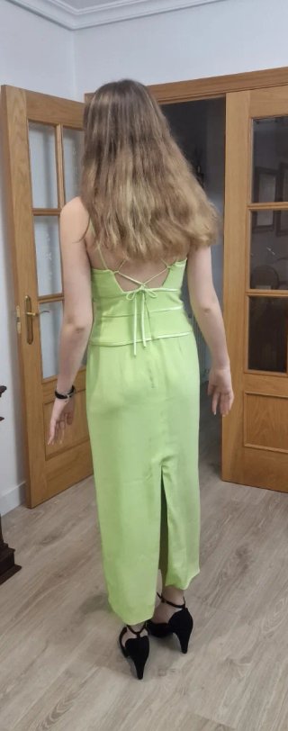 Vestido verde Pronovias talla 40