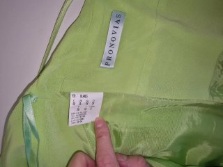 Vestido verde Pronovias talla 40
