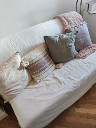 Sofá Cama Lycksele Ikea + Funda + Caja almacenaje