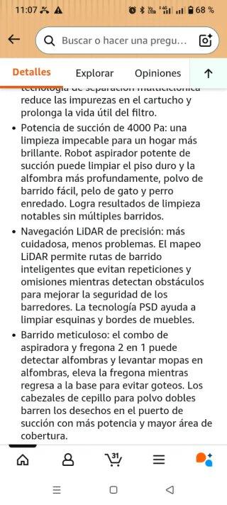 Robot Aspirador Eureka con Estación