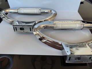 Coppia Lampade Parete Artemide Mesmeri Cromo