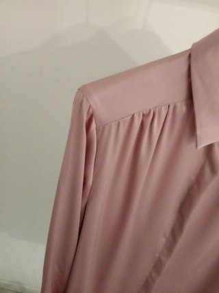 Elisabetta Franchi Camicia Raso Rosa M