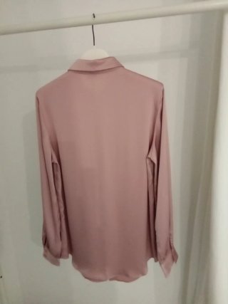 Elisabetta Franchi Camicia Raso Rosa M