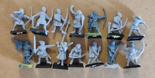 Figuras Arqueros Warhammer Fantasía Bretonia