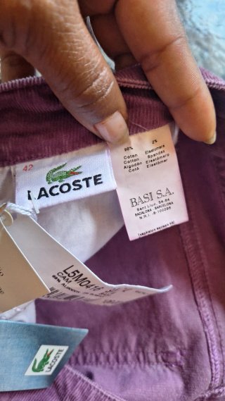 Pantalones pana Lacoste T42 NUEVOS