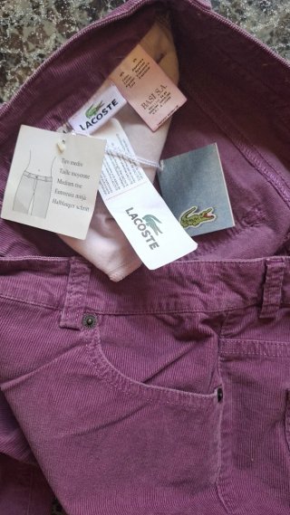 Pantalones pana Lacoste T42 NUEVOS