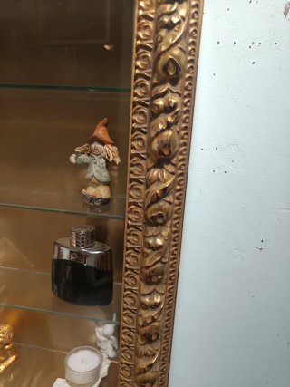 Vetrina espositore oro