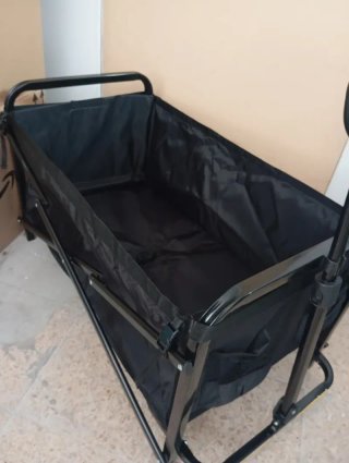Carro de playa plegable Amazon Basics