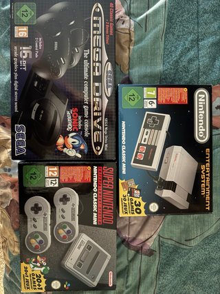 Pack Consolas Mini: Mega Drive, NES y SNES