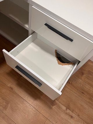 Tavolo da ufficio laccato bianco