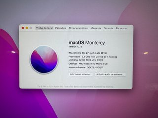 Apple iMac 5K 27" - GARANTIA