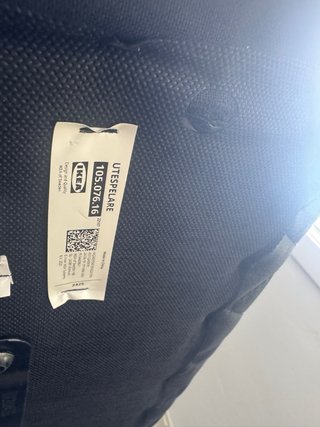 Silla Gaming IKEA UTESPELARE Negra y Azul