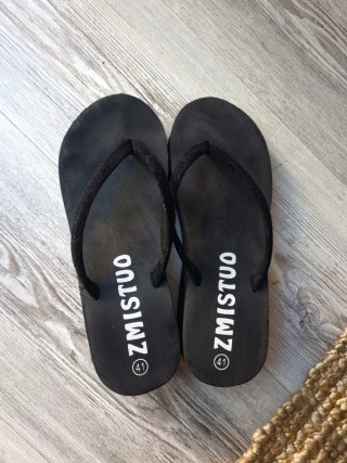 Chanclas Cuña Negras