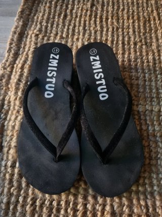 Chanclas Cuña Negras