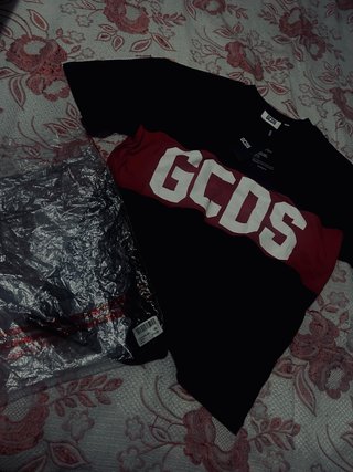 Maglia GCDS XL Nera Rossa Drip fornitoreitaliano